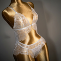 White Floral Lace Lingerie Set